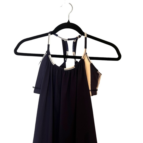 Lululemon No Limits Tank- Cadet Blue / Steep Stripe Cadet Blue Horizontal - Picture 10 of 15